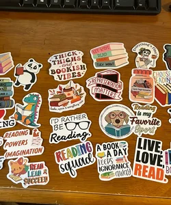 Reading stickers