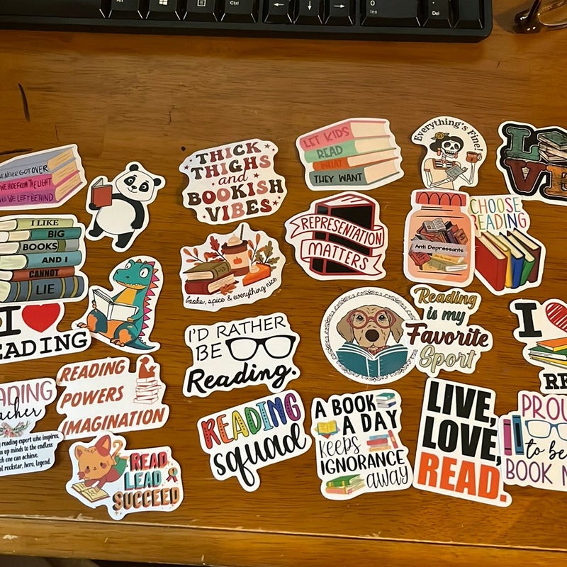 Reading stickers