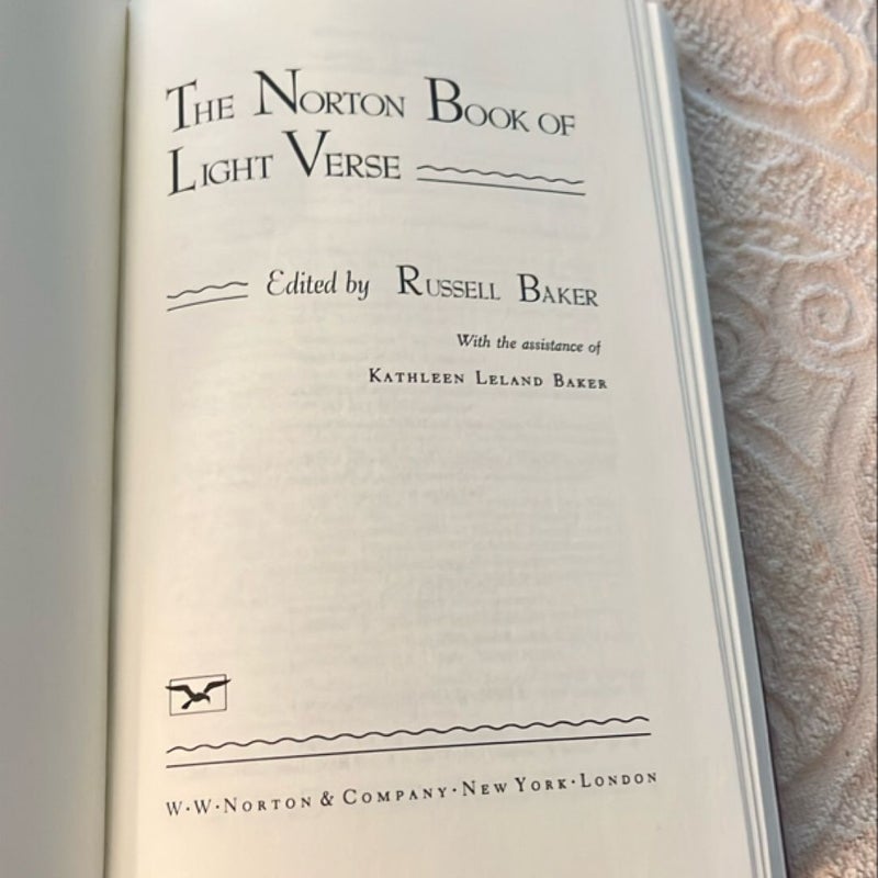 The Norton Book of Light Verse