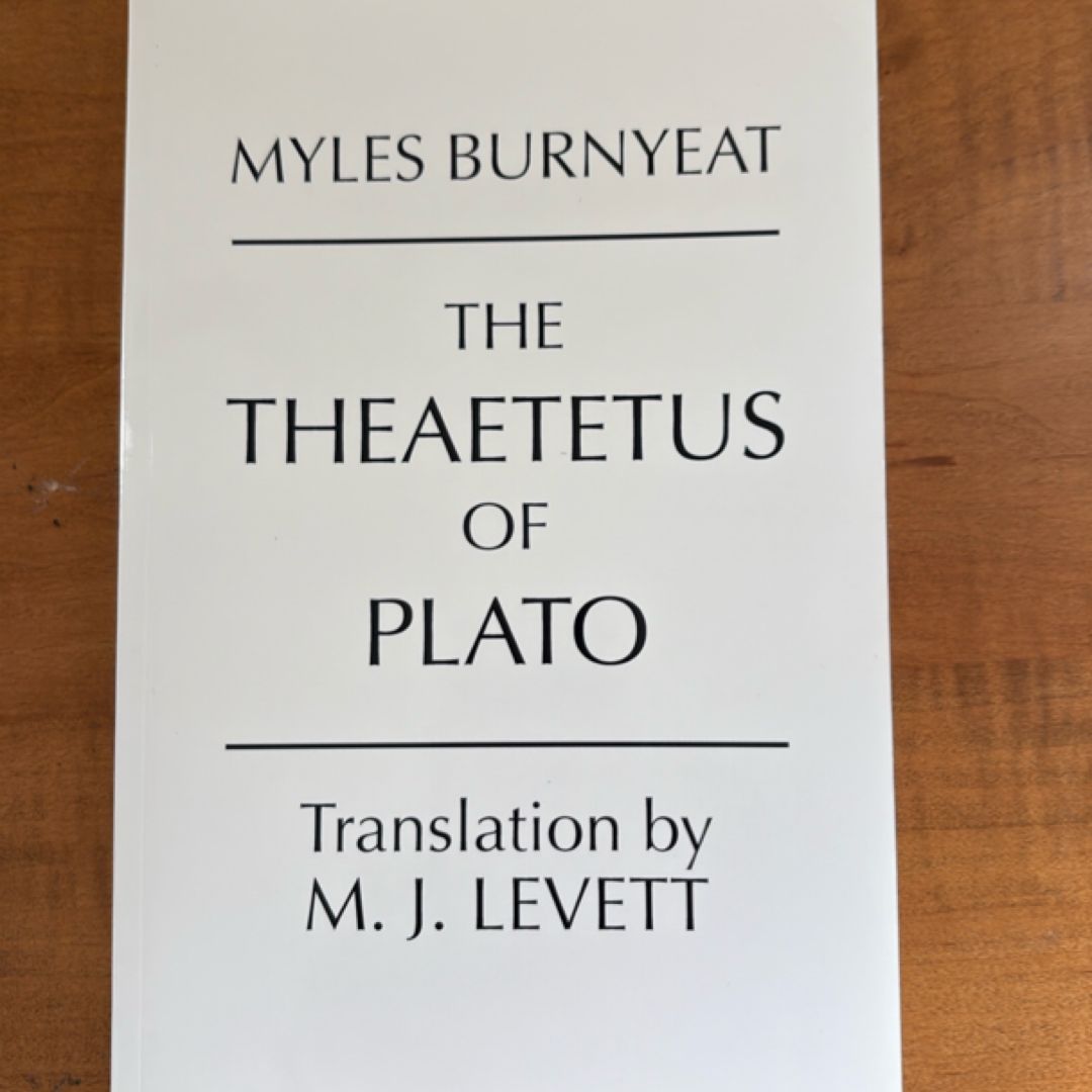 The Theaetetus of Plato