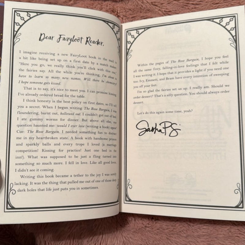 The Rose Bargain (FairyLoot signed edition, sprayed edges)