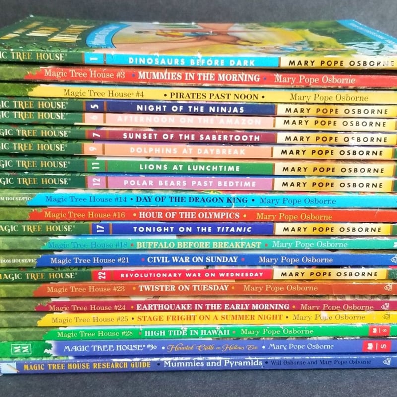 ALMOST FULL SET OF 21 SCHOLASTIC MAGIC TREE HOUSE BOOKS MARY POPE ...