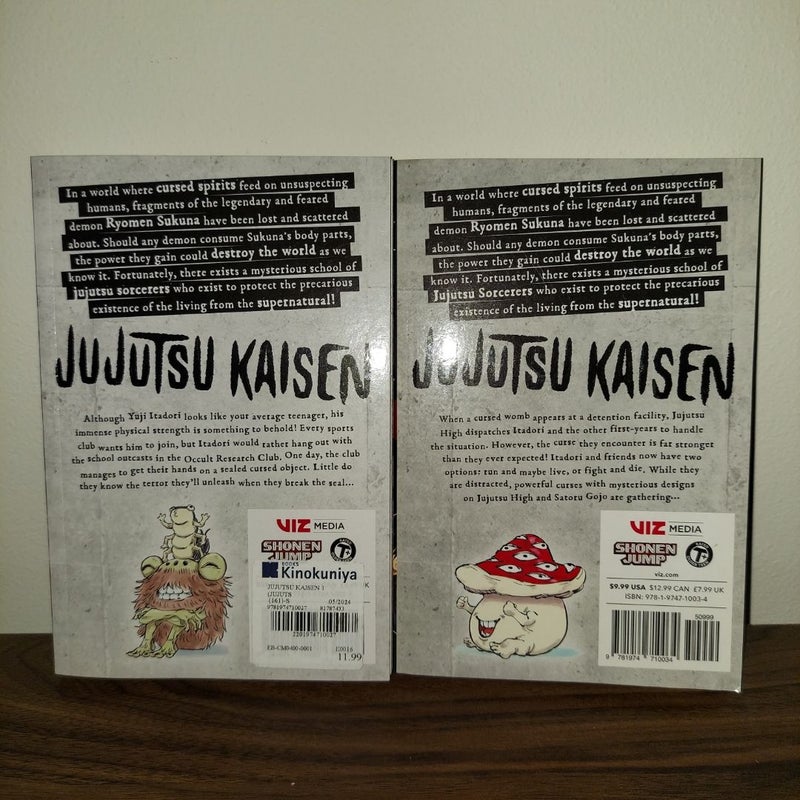 Jujutsu Kaisen, Vol. 1&2 + keychain