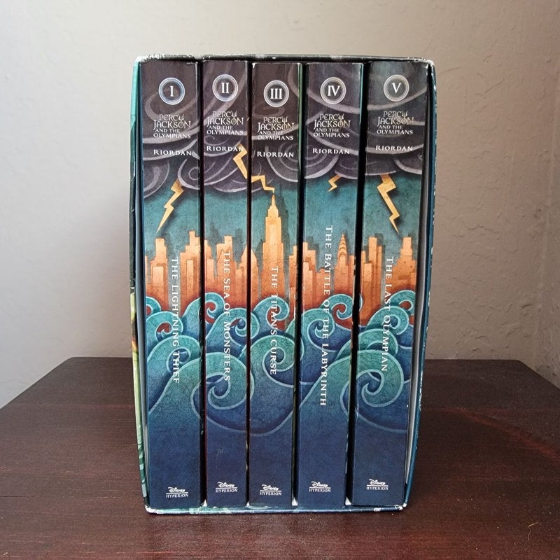 Percy Jackson And The Olympians 5 Book Paperback Boxed Set New Covers