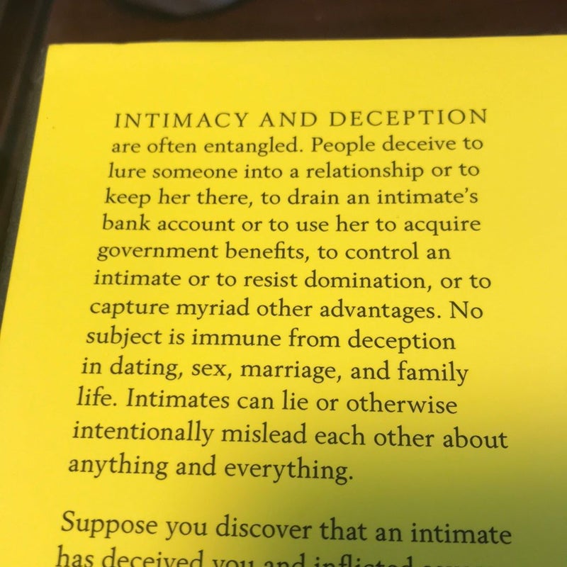 Intimate Lies and the Law