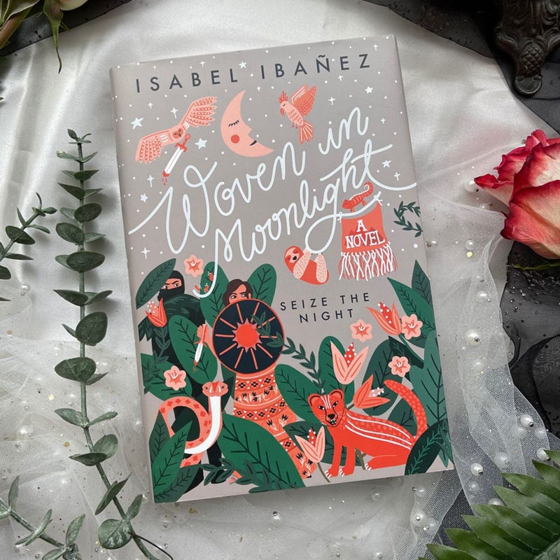 Woven in Moonlight by Isabel Ibañez 2020 Hardcover Fairyloot edition w Stickers