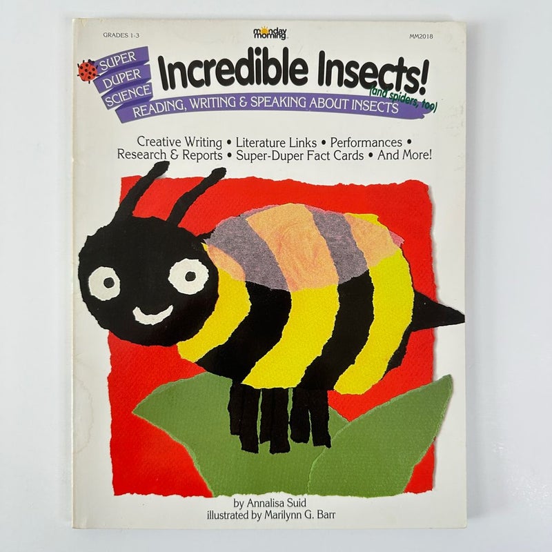 Incredible Insects! Book, Writing Science Reading, Teacher Resource