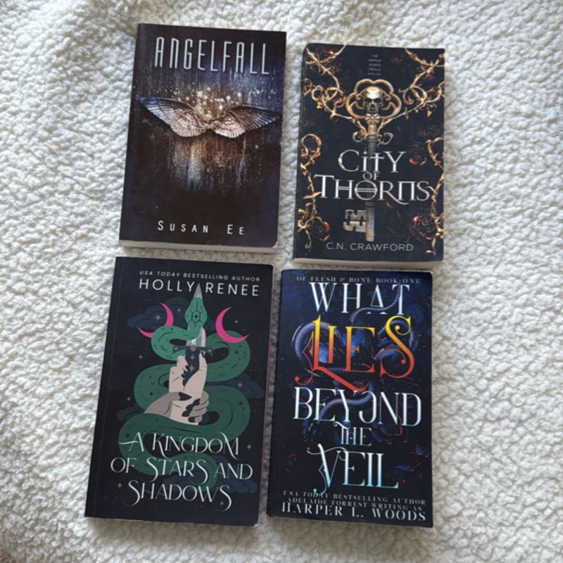 What Lies Beyond the Veil, a kingdom of stars and shadows, Angelfall, City of Thorns