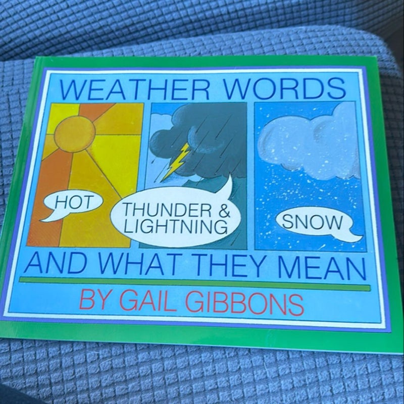 Weather Words and What They Mean