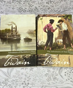The Adventures of Huckleberry Finn & Tom Sawyer 2 Paperback Bundle
