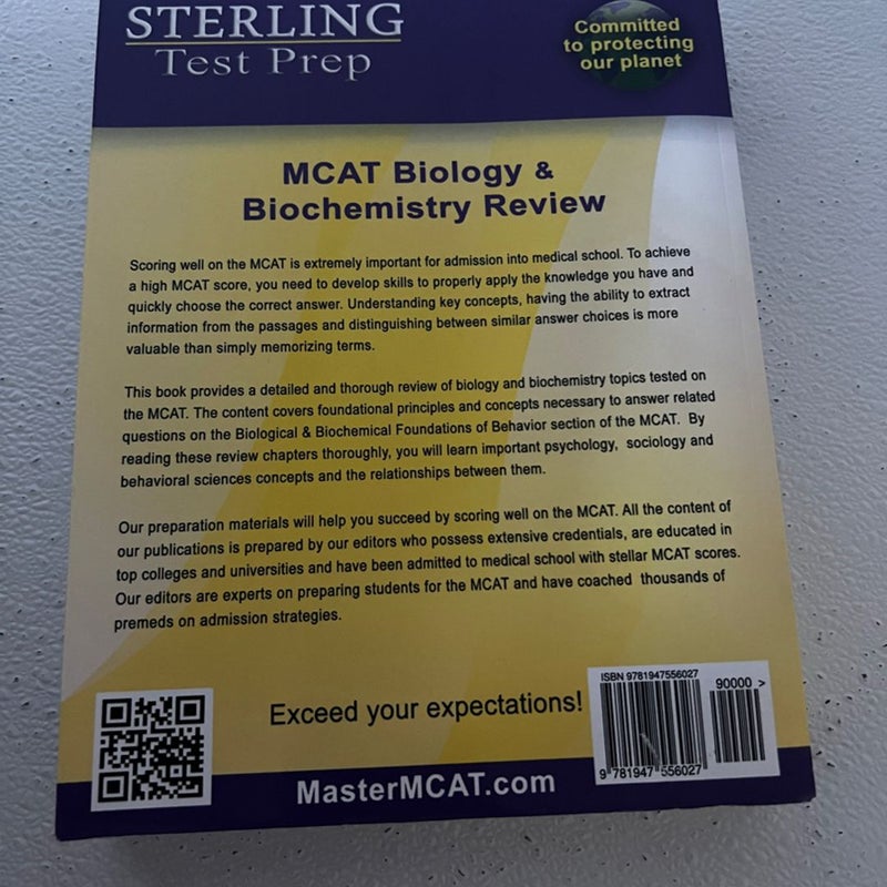 Sterling Test Prep MCAT Biology & Biochemistry Review