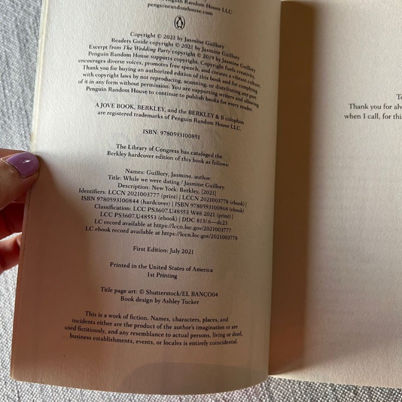 While We Were Dating (FIRST EDITION)
