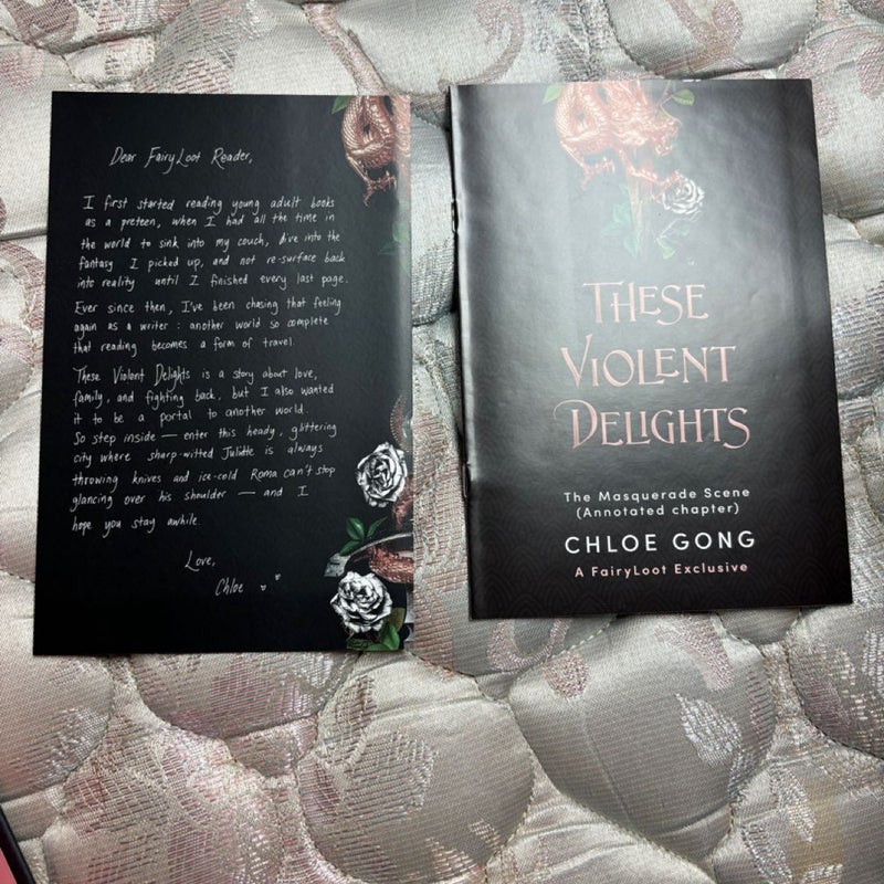 Fairyloot These Violent Delights Signed