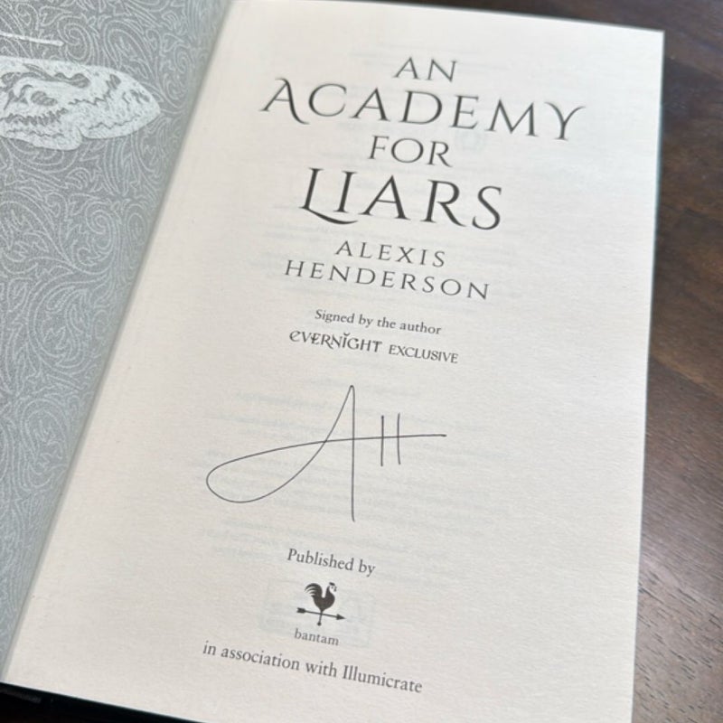 An Academy for Liars Illumicrate Evernight Exclusive
