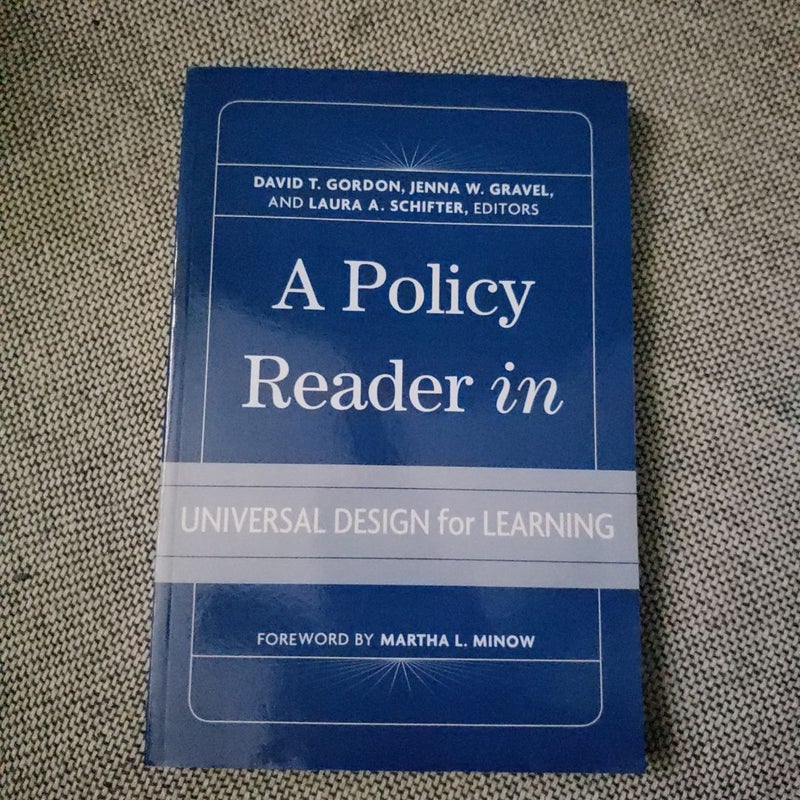 A Policy Reader in Universal Design for Learning