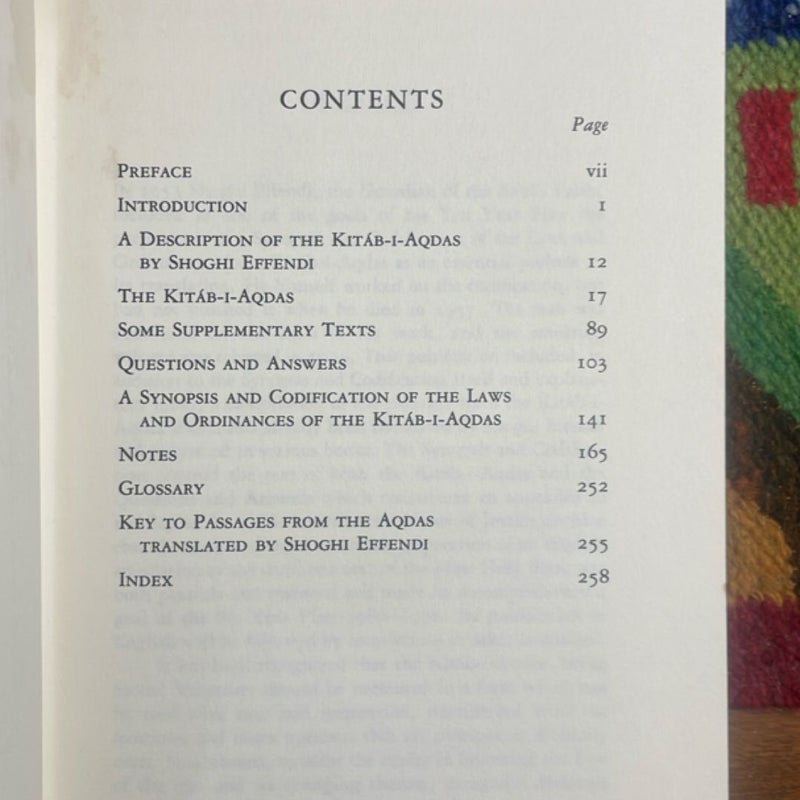 The Kitab-i-Aqdas - The Most Holy Book