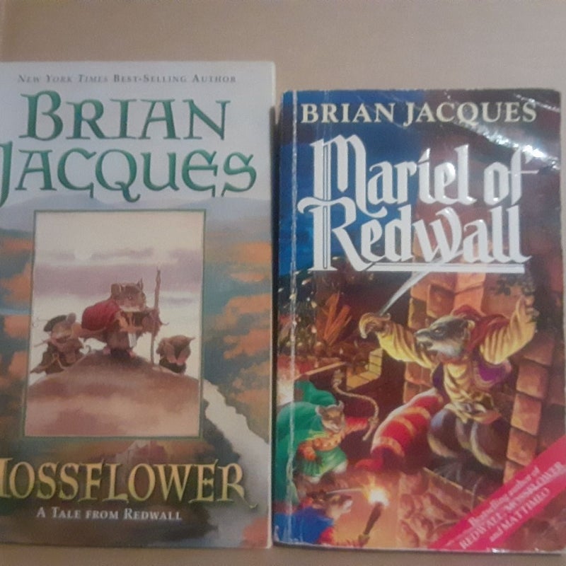 4 Redwall book lot Mariel,  Long Patrol, Mossflower