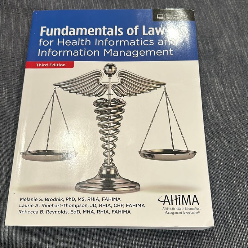 Fundamentals of Law for Health Informatics and Information Management