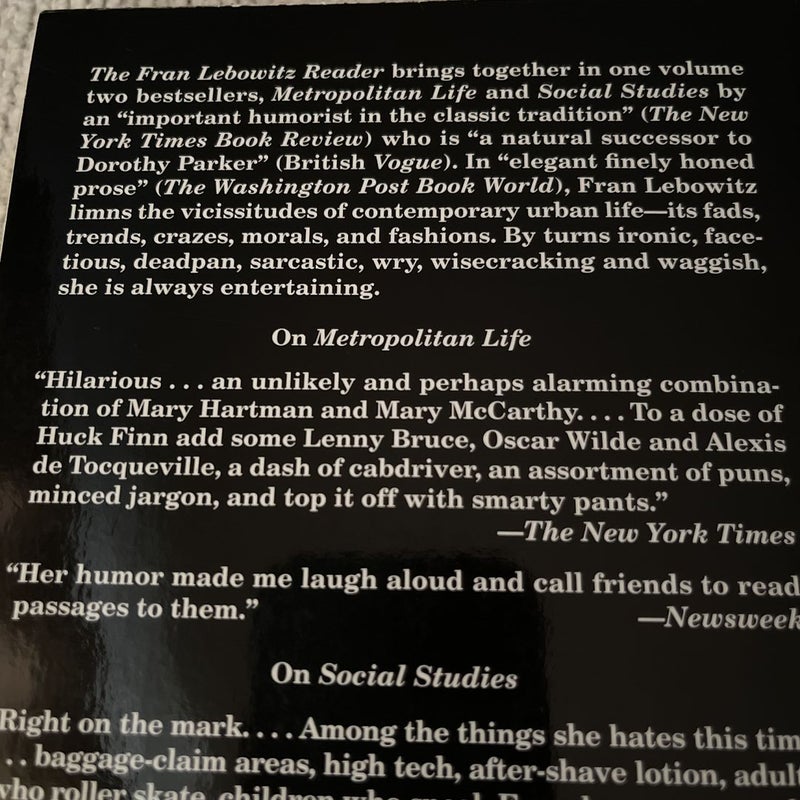The Fran Lebowitz Reader