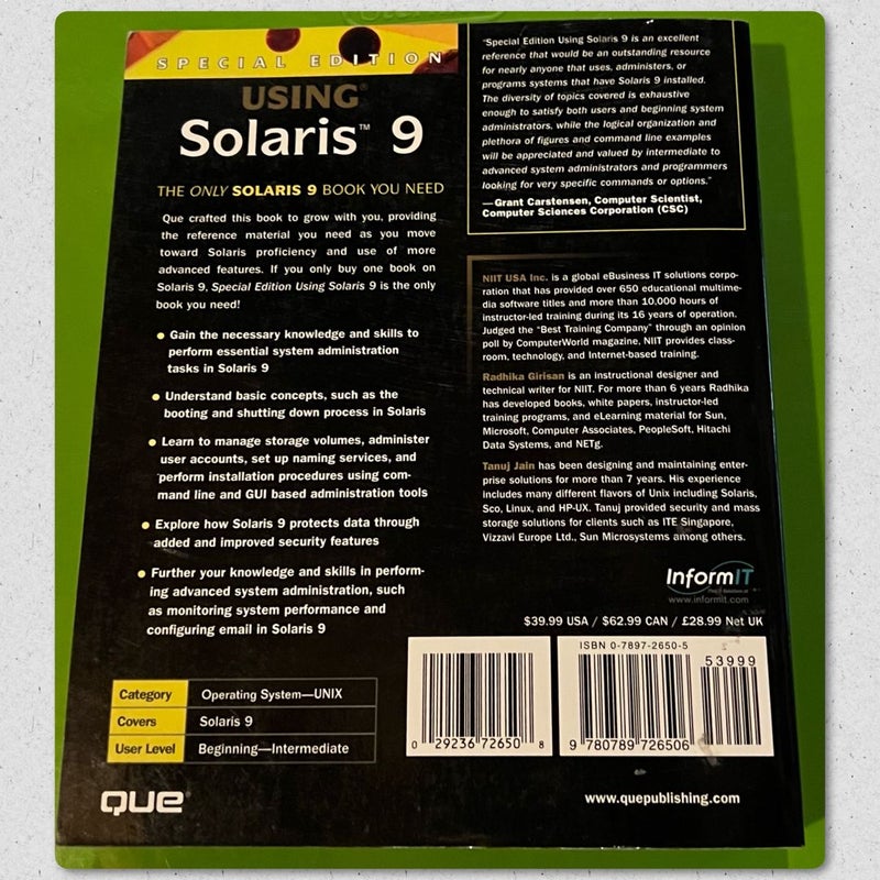 Using Solaris 9