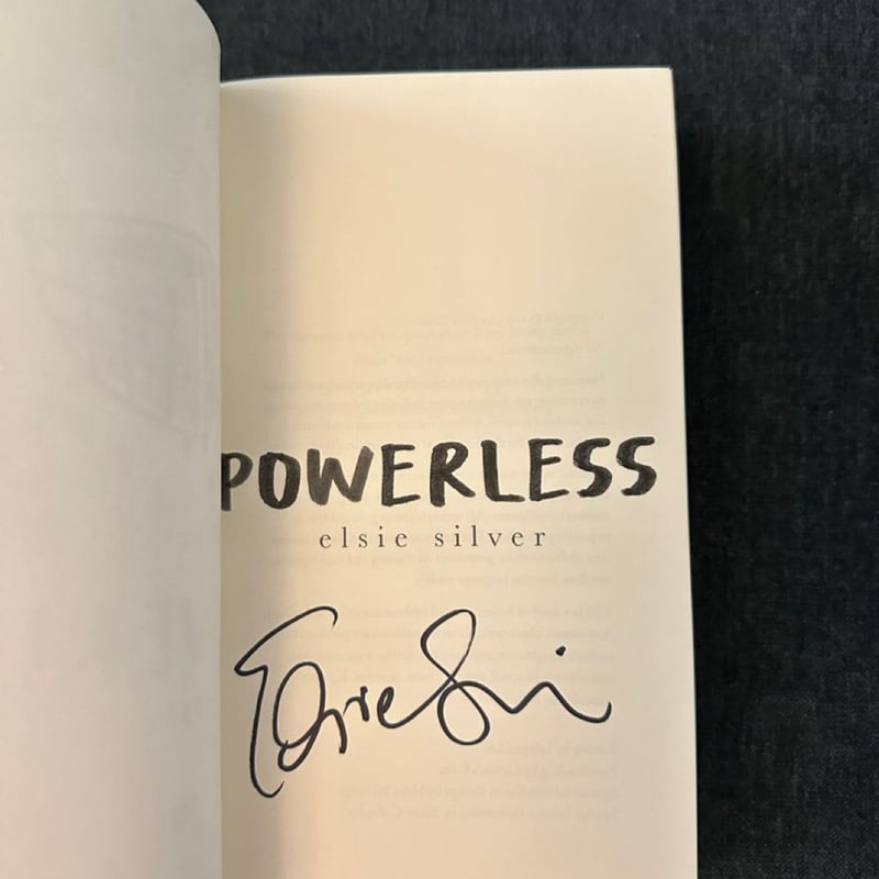 Powerless signed by elsie silver signing exclusive chestnut springs by ...