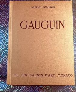 GAUGUIN (Les Documents D'art Monaco) 1943