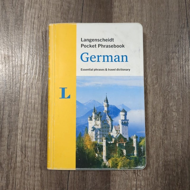 Langenscheidt Pocket Phrasebook German