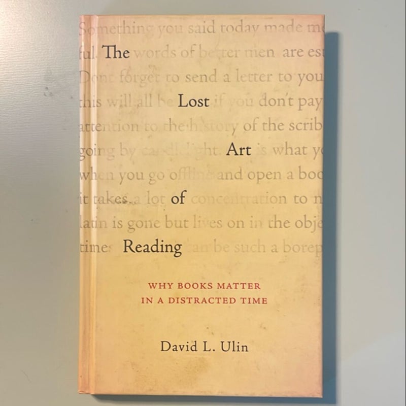 The Lost Art of Reading