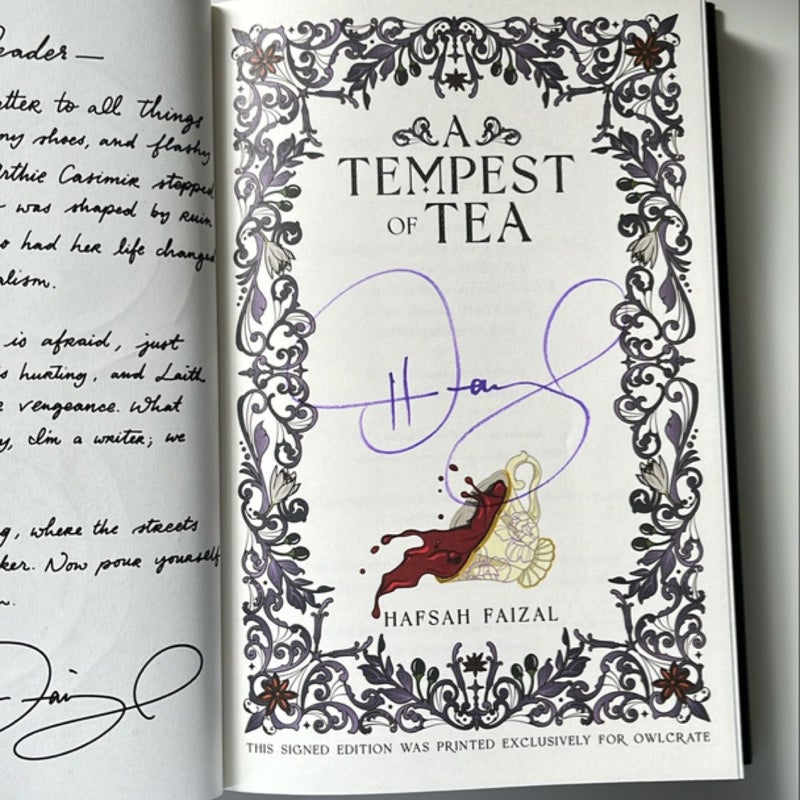 A Tempest of Tea Owlcrate Signed Special Edition