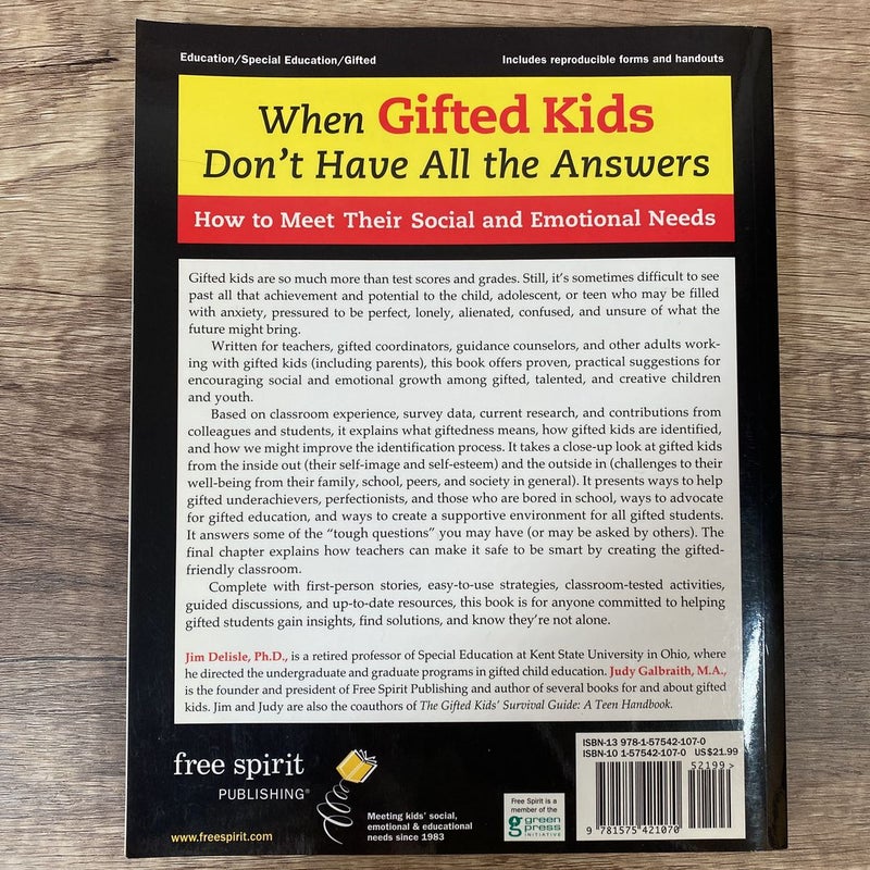 When Gifted Kids Don't Have All the Answers