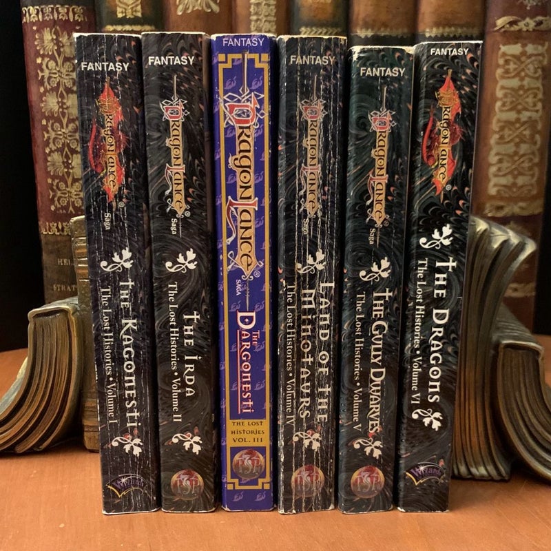 DragonLance: Complete Lost Histories Series 1-6: The Kagonesti, The Irda, The Dargonesti, Land of the Minotaurs, The Gully Dwarves, The Dragons