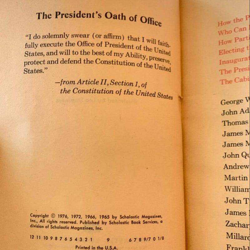 Arrow Book of Presidents