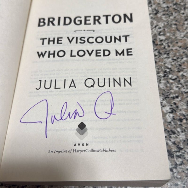 The Viscount Who Loved Me (Signed edition book)