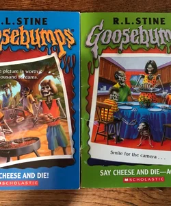 Lot Of (2) RARE Unnumbered GOOSEBUMPS Say Cheese And Die! Vintage Teen Horror Series