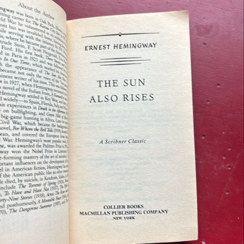 The Sun Also Rises