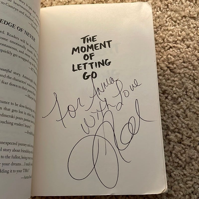 The Moment of Letting Go (signed by the author)