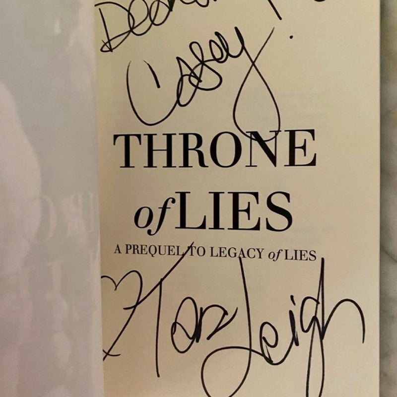 OOP Throne of Lies & Legacy of Lies (signed)