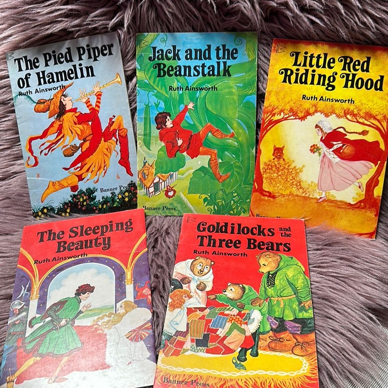 1970s Banner Press 12 All Time Best Fairy Tales Books