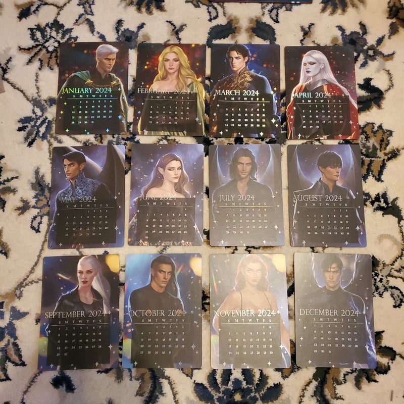 Throne of Glass, ACOTAR, & Crescent City calendar/art cards