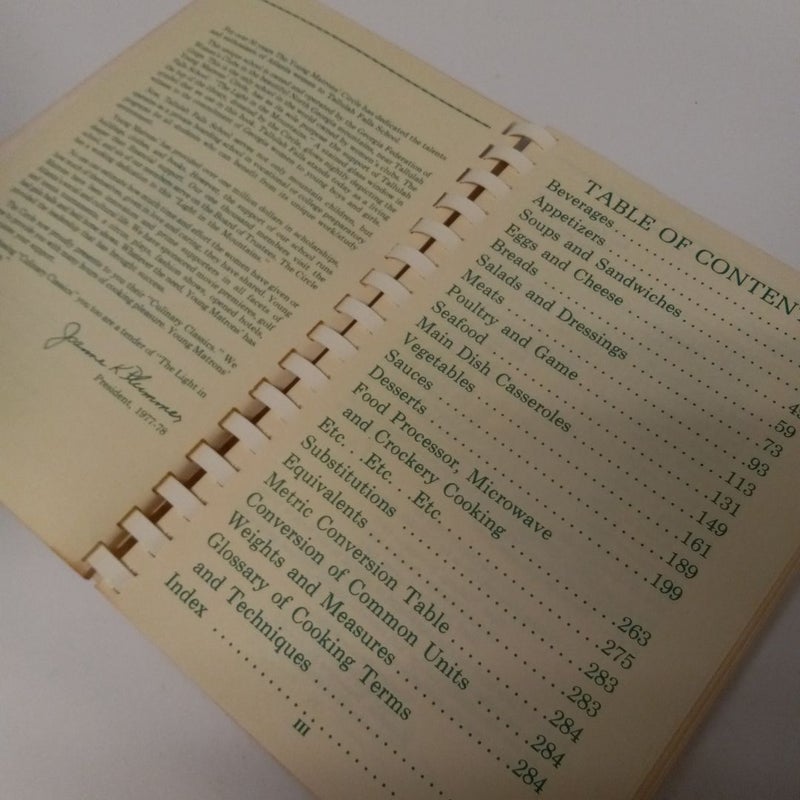 Culinary Classics  Cookbook 