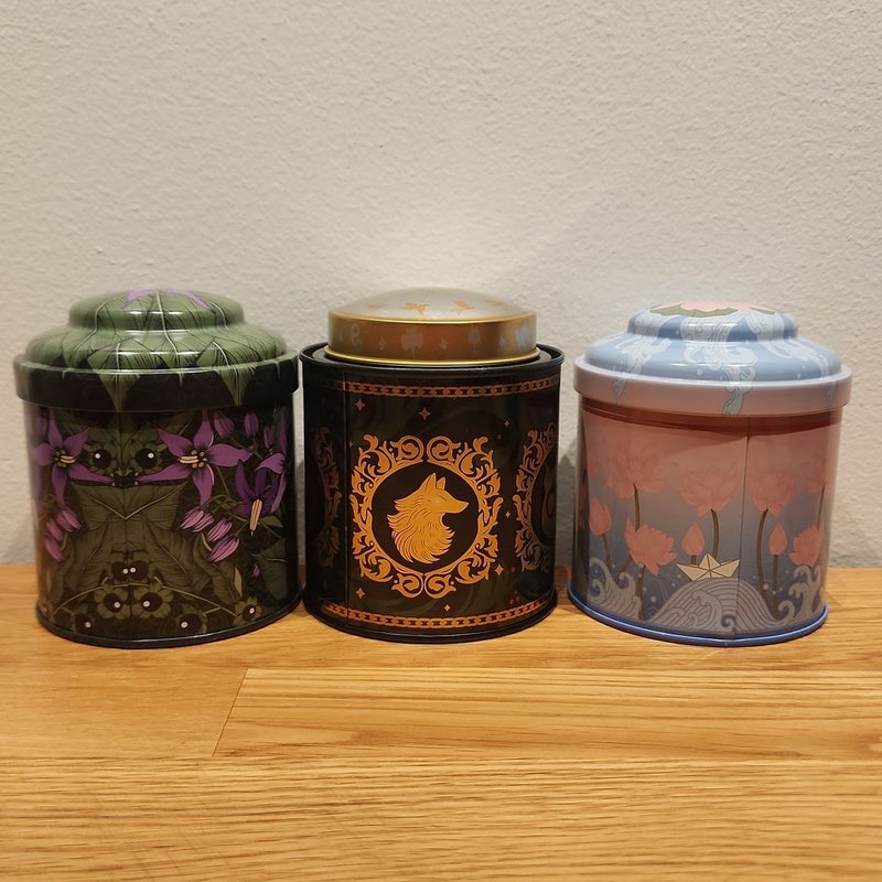 ILLUMICRATE 3 Tea Tins - Belladonna, Only A Monster, The Girl Who Fell Beneath the Sea