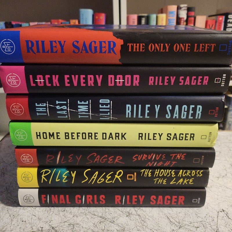 Riley Sager BOTM lot ( 7 books )