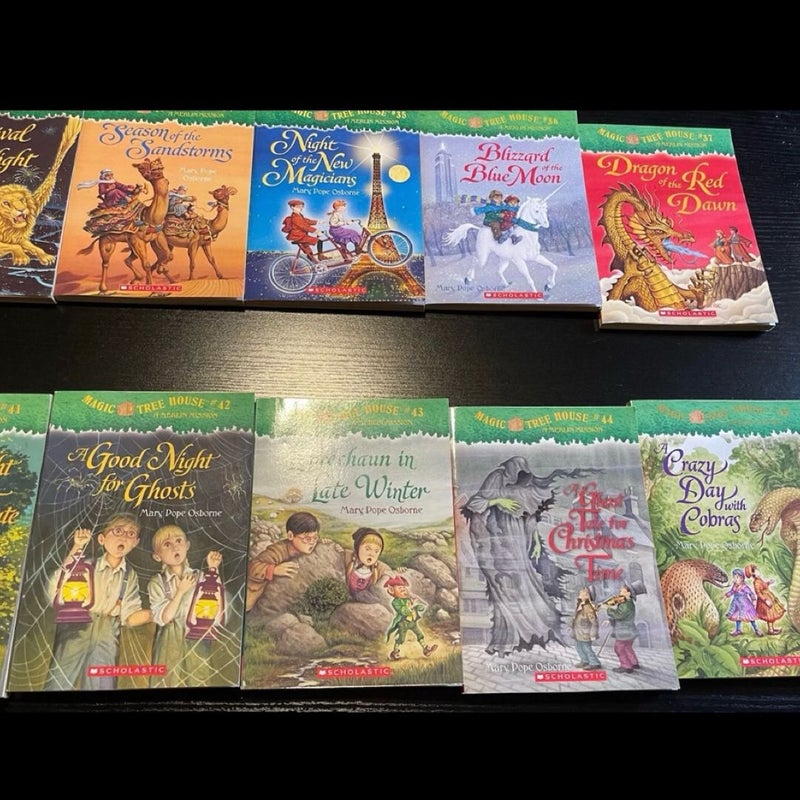 Magic Tree House Books Lot of #2-49 Missing Books 1, 21,22, 29