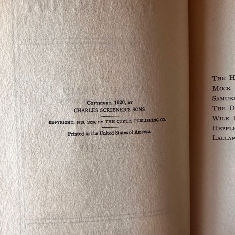 Tutt and Mr. Tutt - Arthur Cheney Train  antique 1920 Hard Cover Book