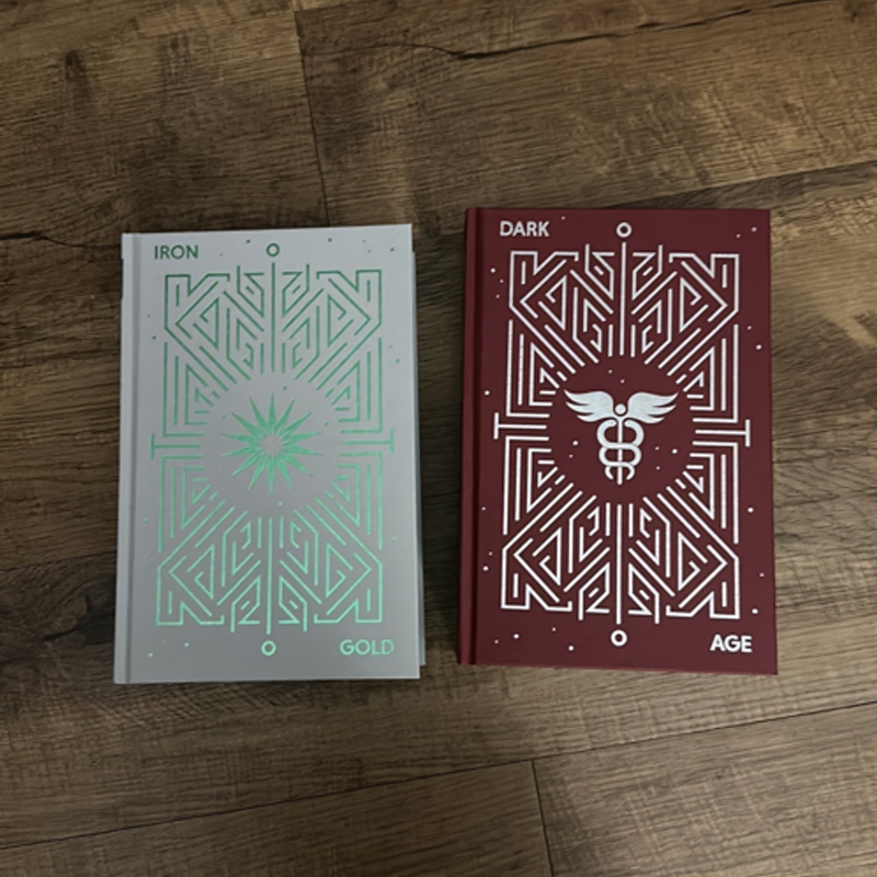 Red Rising Dark Age and and Iron Gold Fairyloot edition by Pierce Brown, Hardcover Pangobooks
