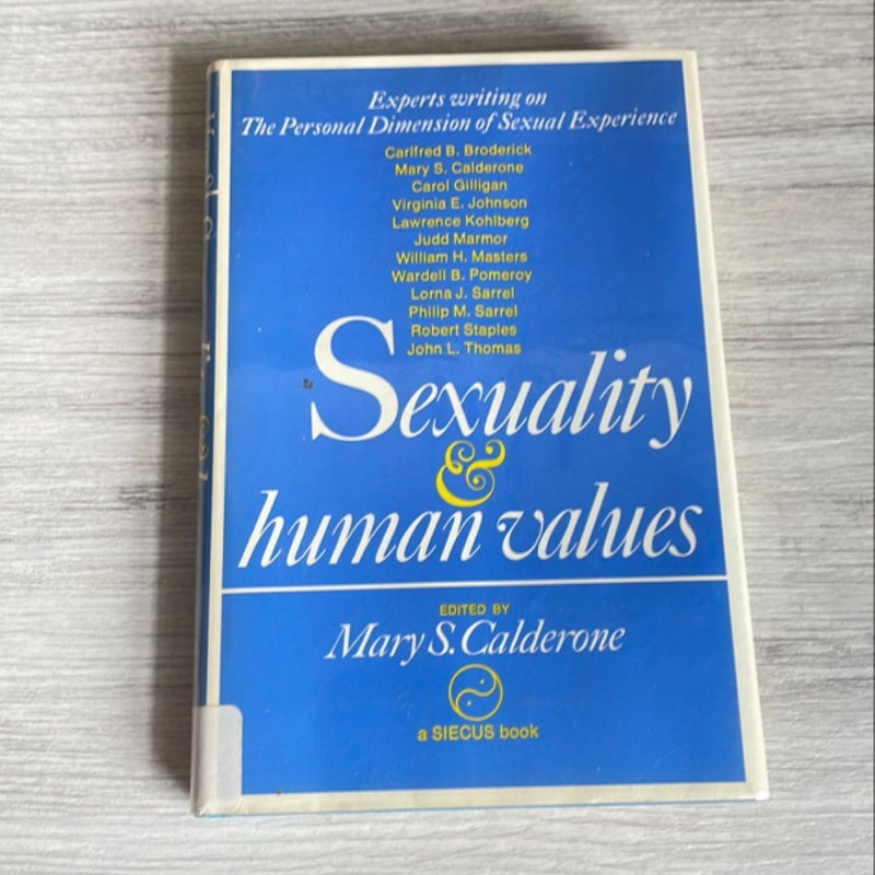 Sexuality and human values