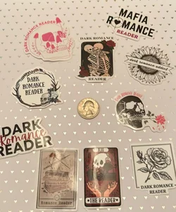 Dark Romance Book Stickers