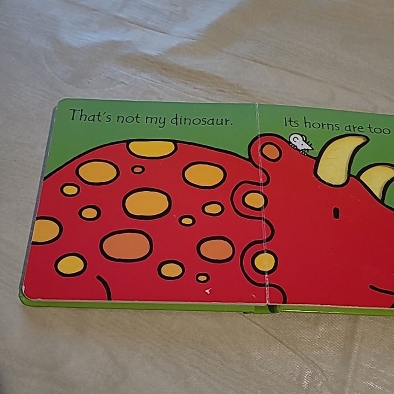 Touchy-Feely Book, That's Not My Dinosaur.. It's Body Is Too Squashy