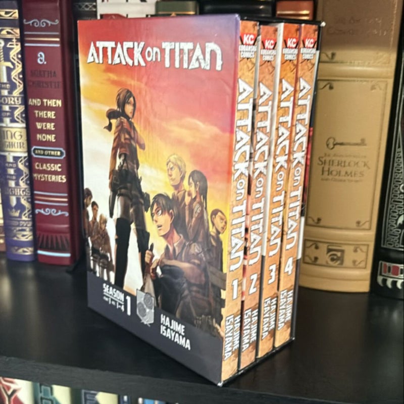 Attack on Titan Season 1 Part 1 Manga Box Set