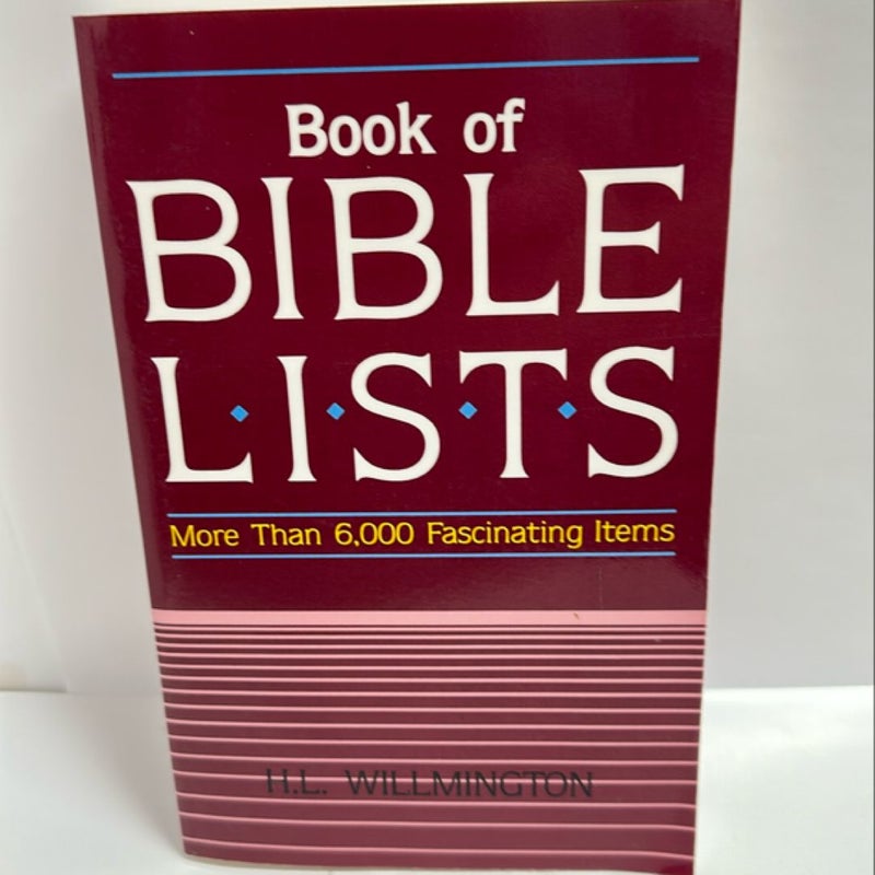 Willmington's Book of Bible Lists